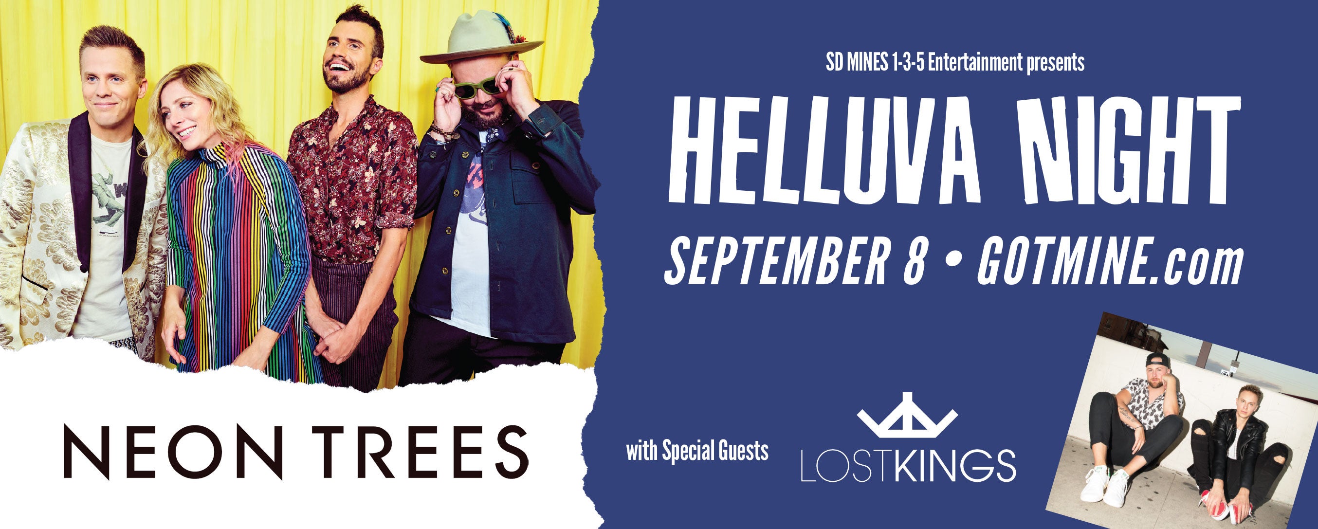 HELLUVA NIGHT featuring Neon Trees with Special Guest Lost Kings